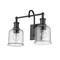 Z-Lite Bryant 2 Light Vanity, Matte Black And Clear Seedy 734-2V-MB - alternate 4